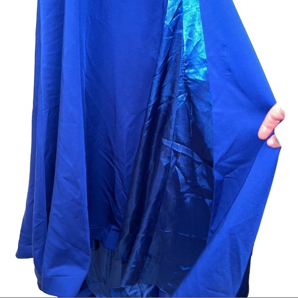MAC DUGGAL 66465 dress gown blue size 4 wedding prom halter formal train NWT - Picture 9 of 16